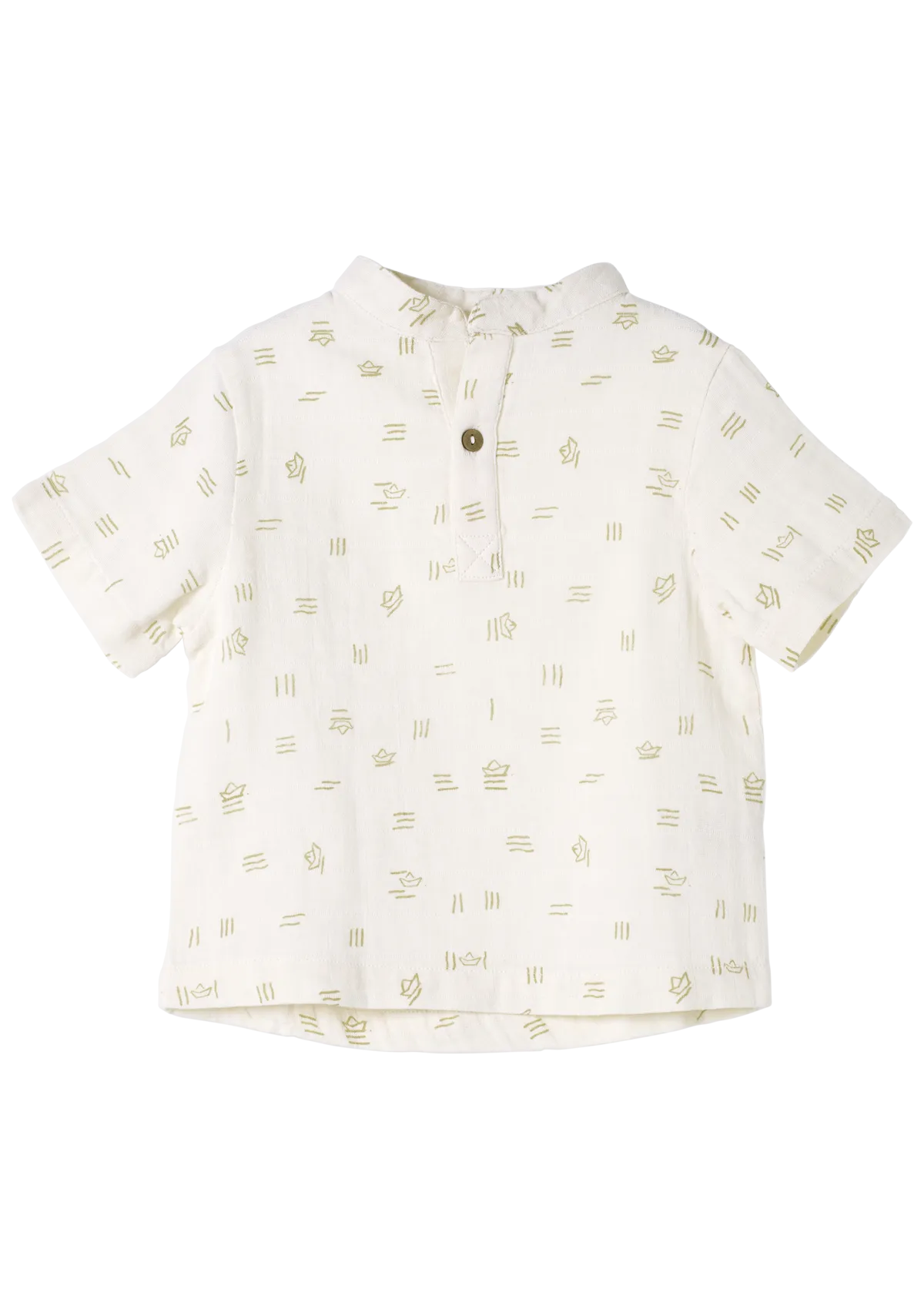 Short sleeve shirt Water of Life organic muslin