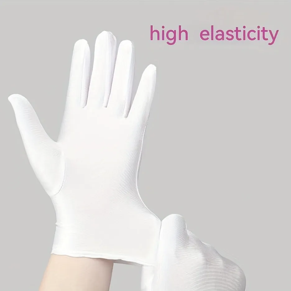 Stretchy White Gloves for Dance Driving and Cycling  Unisex