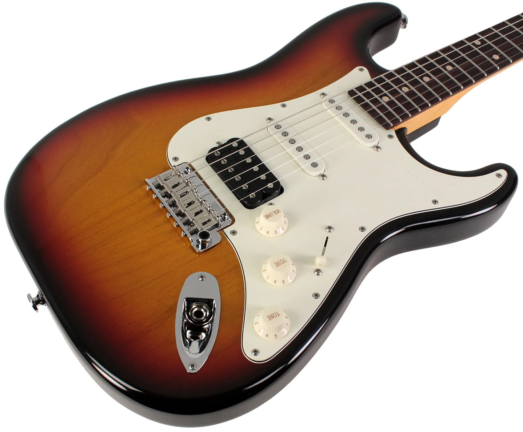 Suhr Classic S Antique Guitar, 3-Tone Burst, Rosewood, HSS