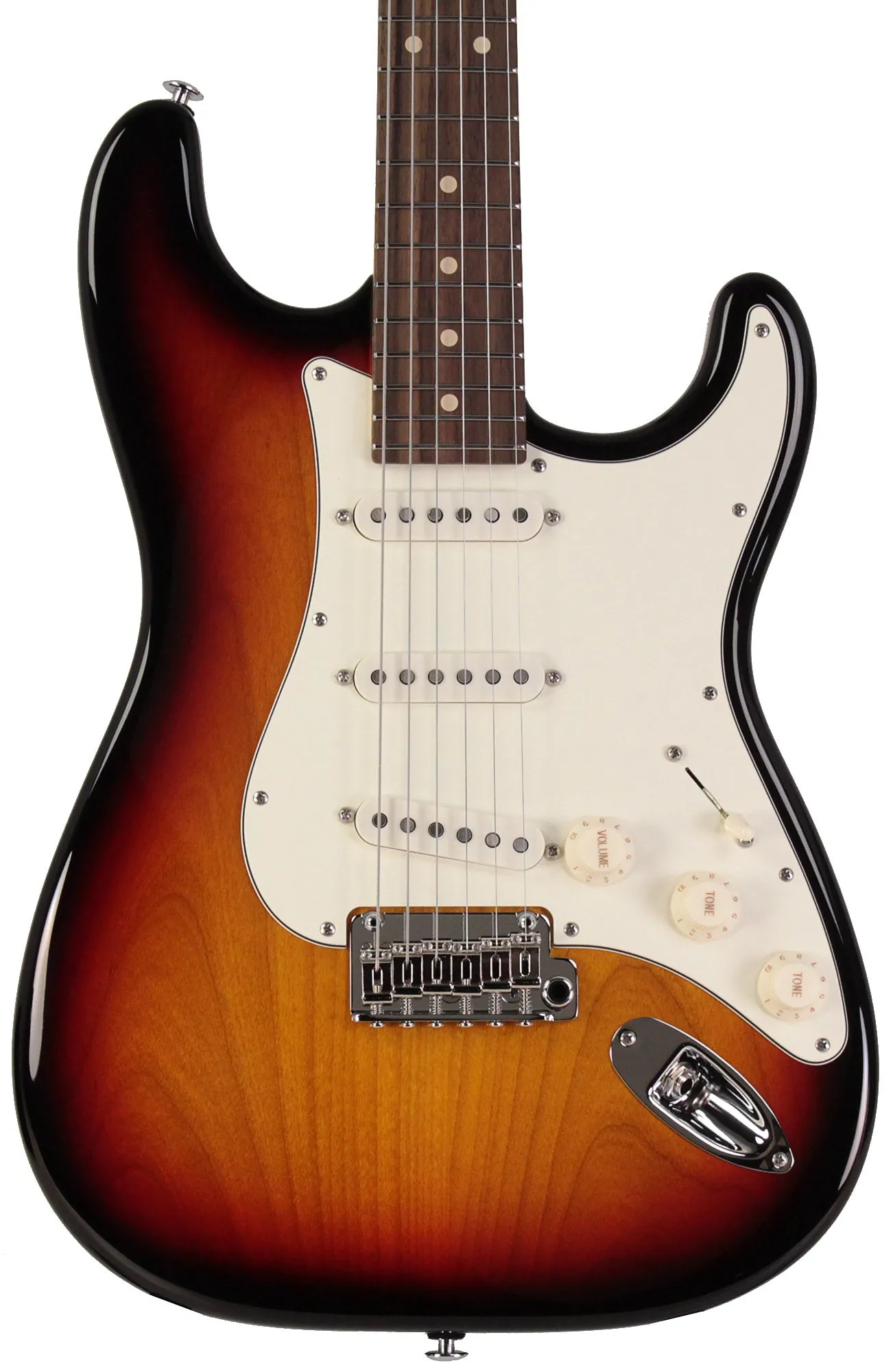 Suhr Classic S Guitar, 3 Tone Burst, Rosewood