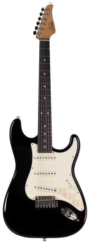 Suhr Classic S Guitar, Black, Rosewood