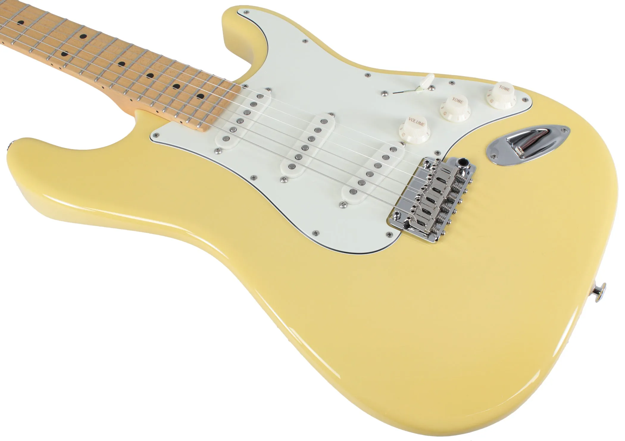 Suhr Classic S Guitar, Vintage Yellow, Maple