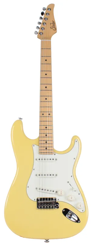 Suhr Classic S Guitar, Vintage Yellow, Maple