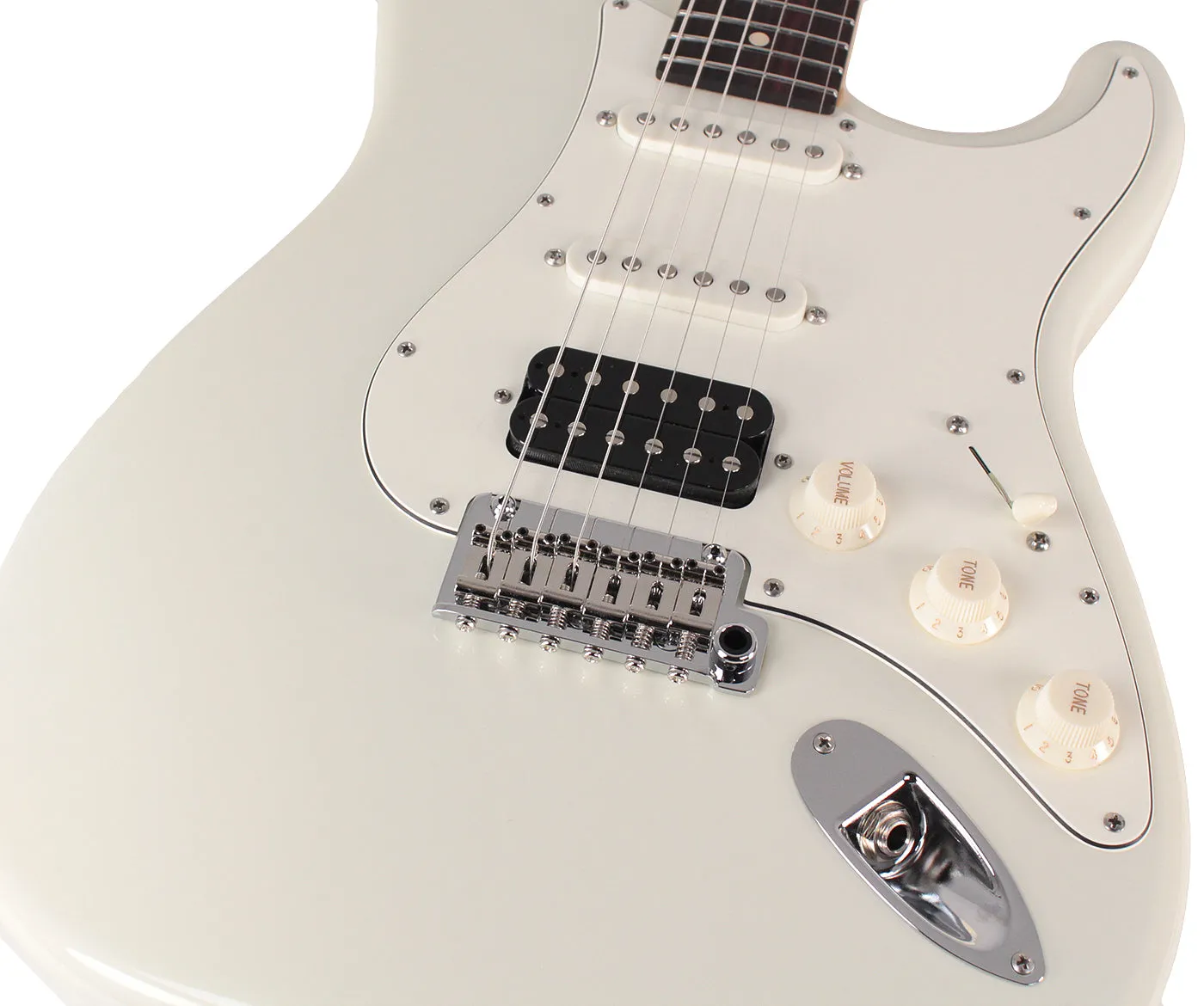 Suhr Classic S HSS Guitar, Olympic White, Rosewood