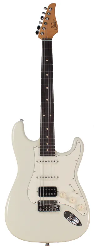 Suhr Classic S HSS Guitar, Olympic White, Rosewood