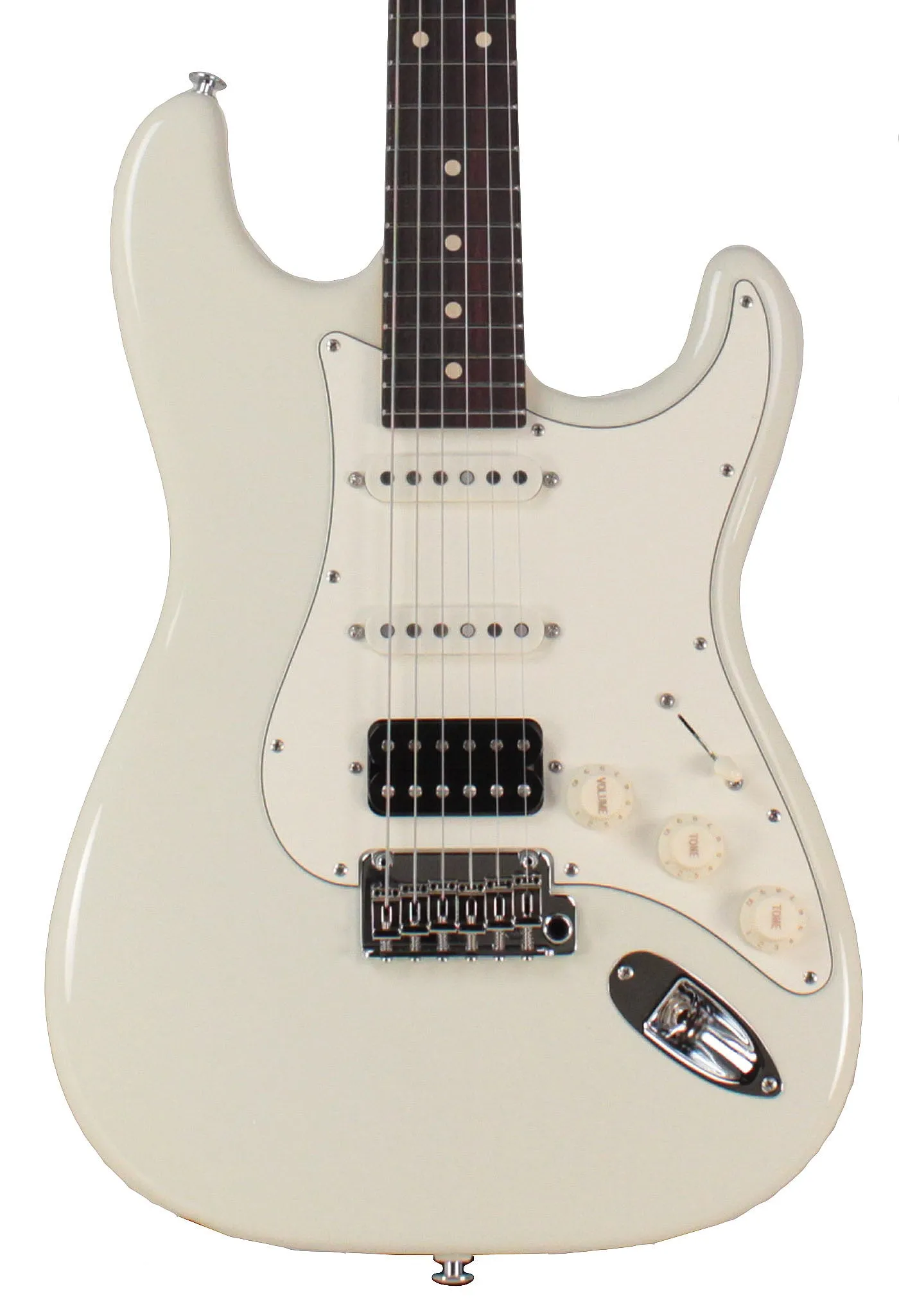 Suhr Classic S HSS Guitar, Olympic White, Rosewood