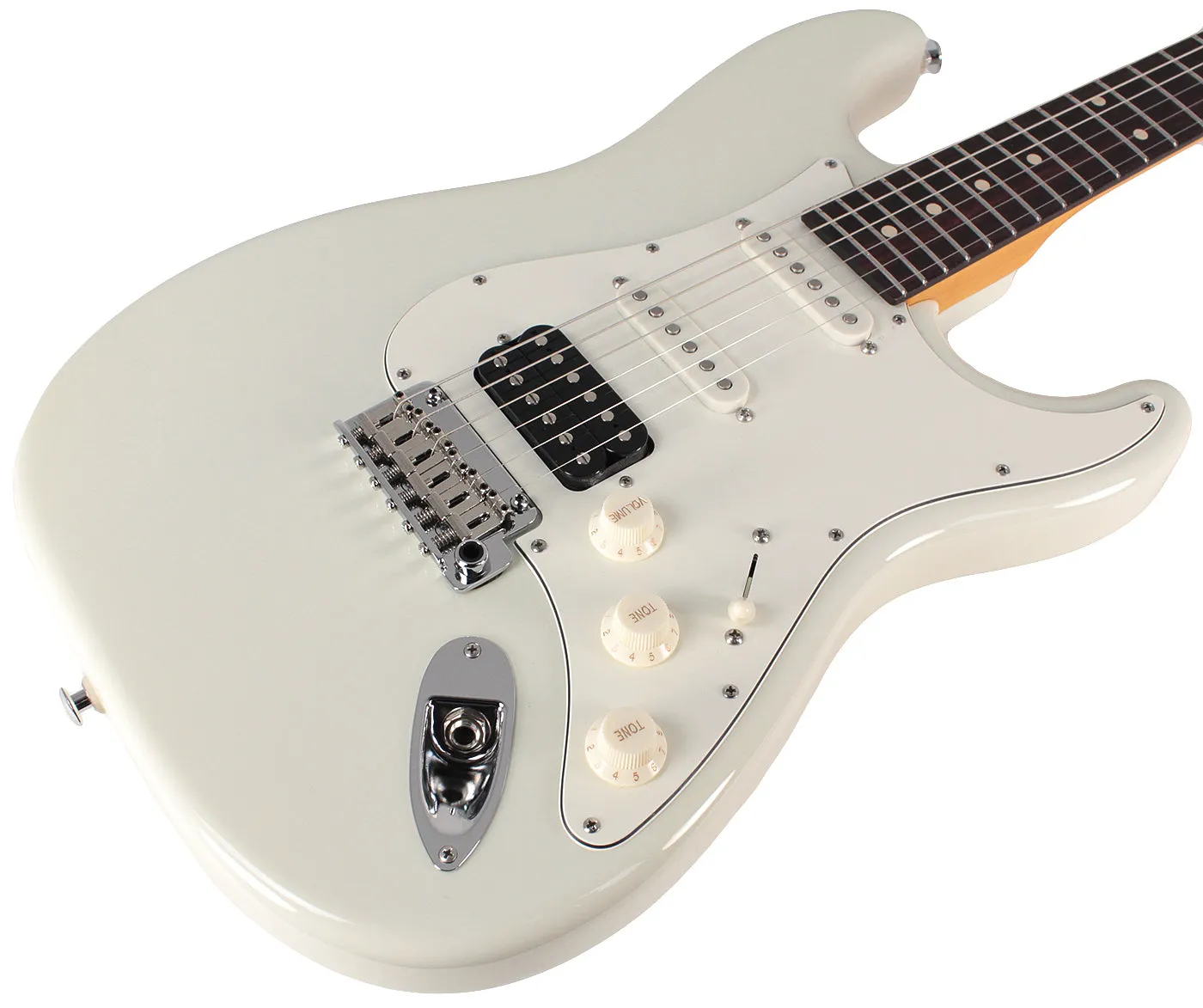 Suhr Classic S HSS Guitar, Olympic White, Rosewood