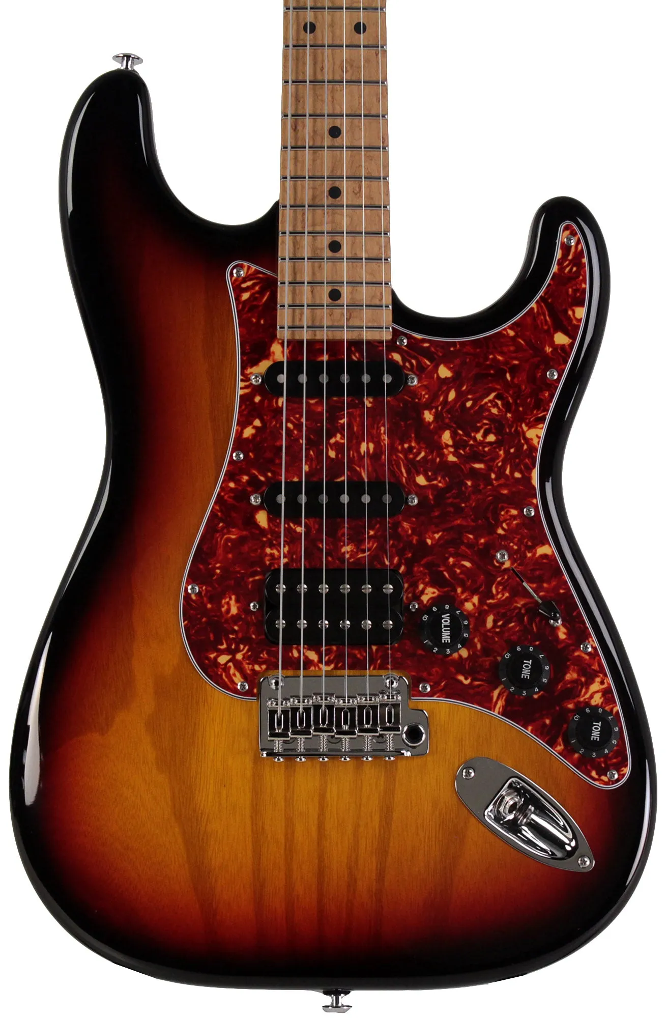 Suhr Limited Classic S Paulownia Guitar, 3-Tone Burst