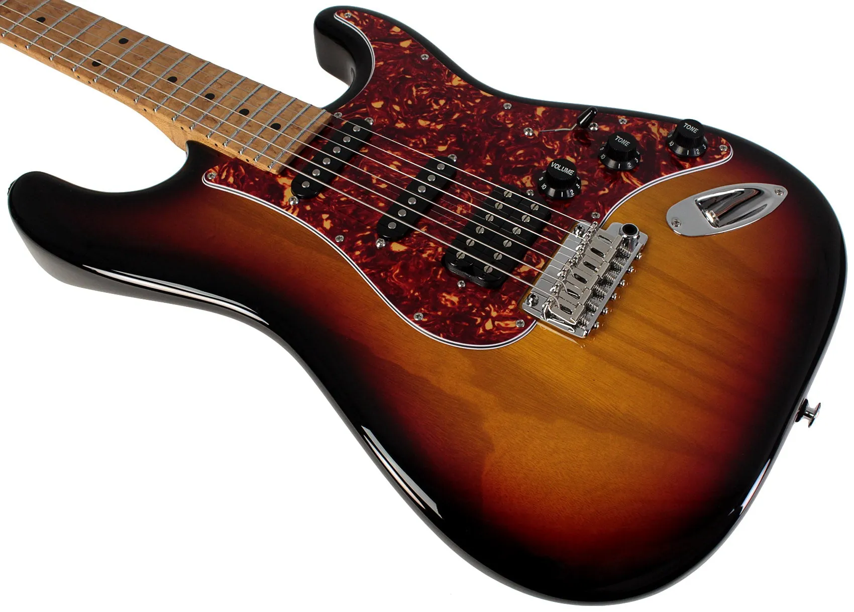 Suhr Limited Classic S Paulownia Guitar, 3-Tone Burst