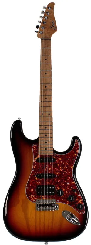 Suhr Limited Classic S Paulownia Guitar, 3-Tone Burst