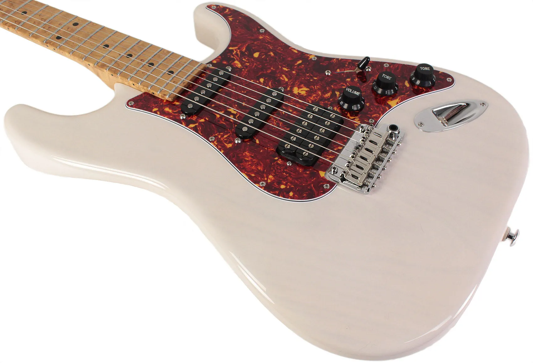 Suhr Limited Classic S Paulownia Guitar, Trans White