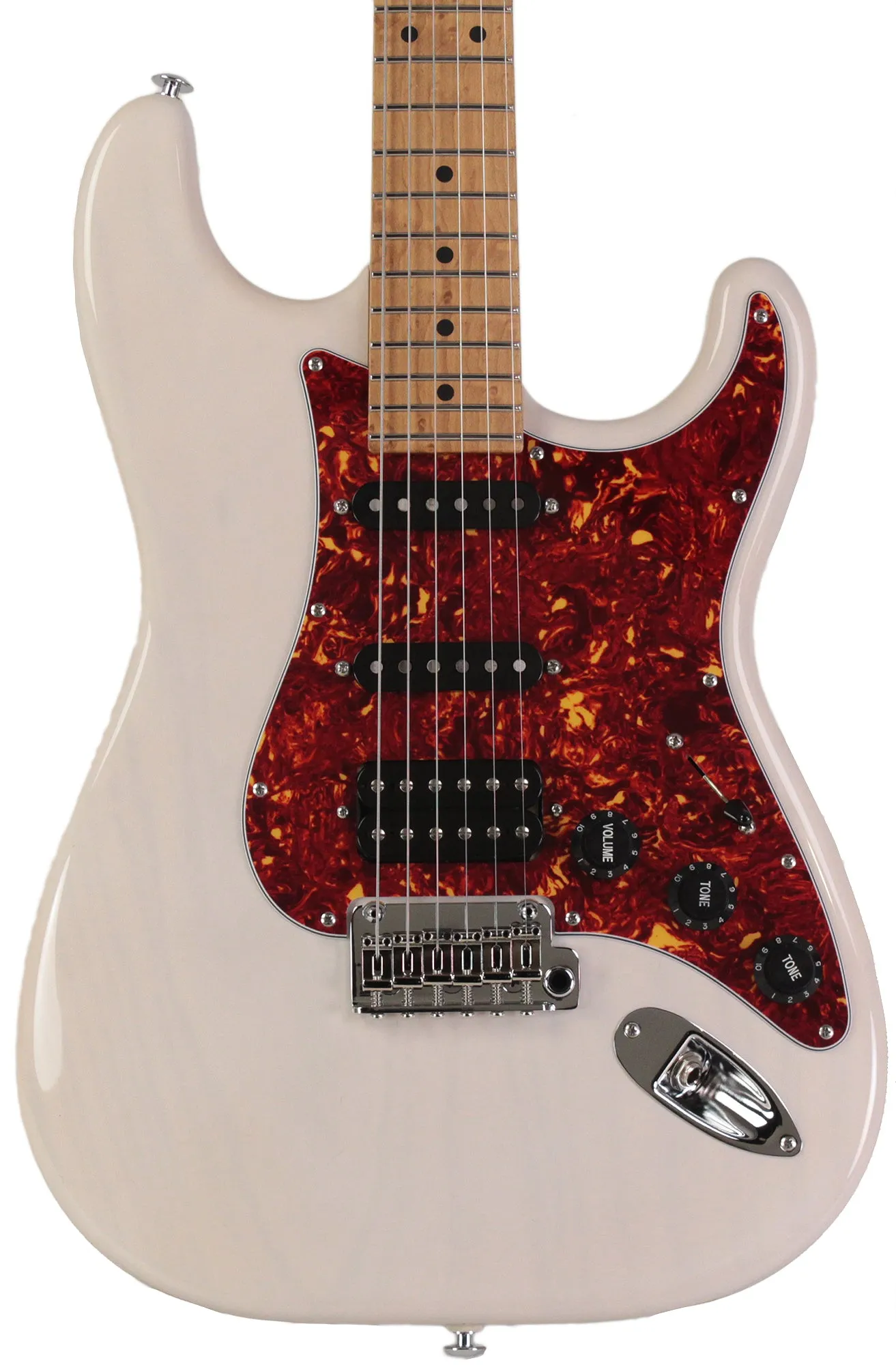 Suhr Limited Classic S Paulownia Guitar, Trans White