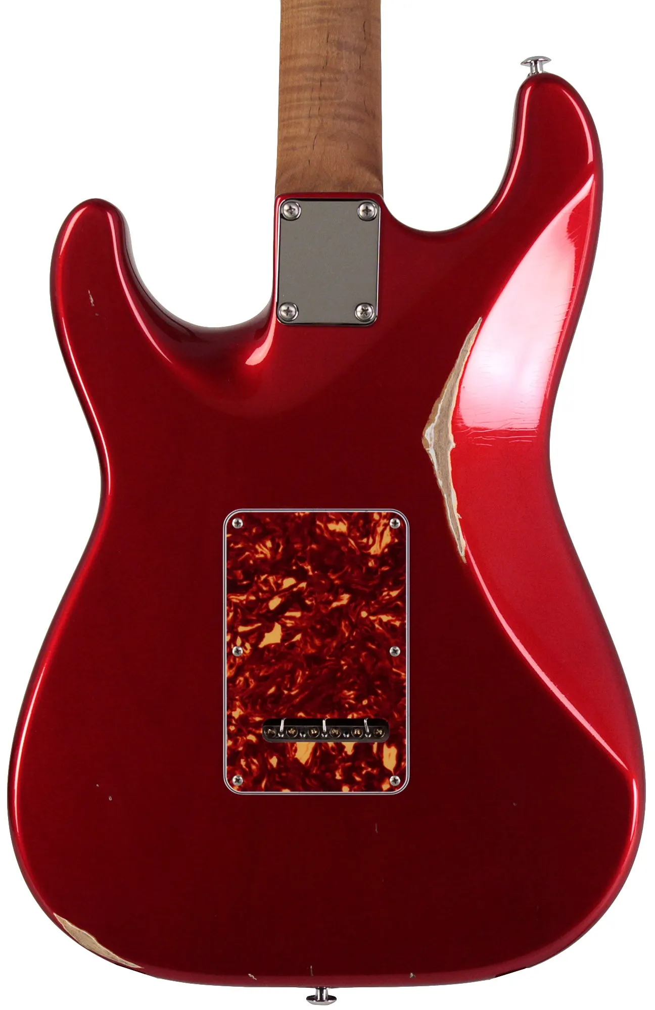 Suhr Select Classic S Antique HSS Guitar, Roasted Flamed Neck, Candy Apple Red, Rosewood