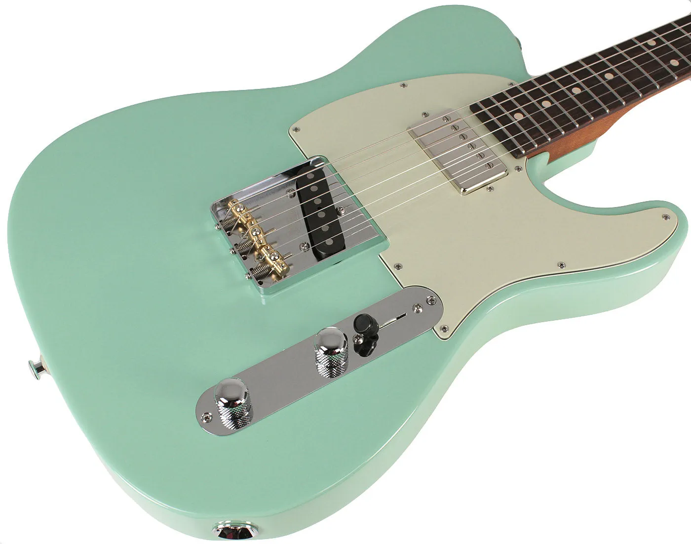 Suhr Select Classic T HS Roasted Body and Neck, Flamed, Rosewood, Surf Green