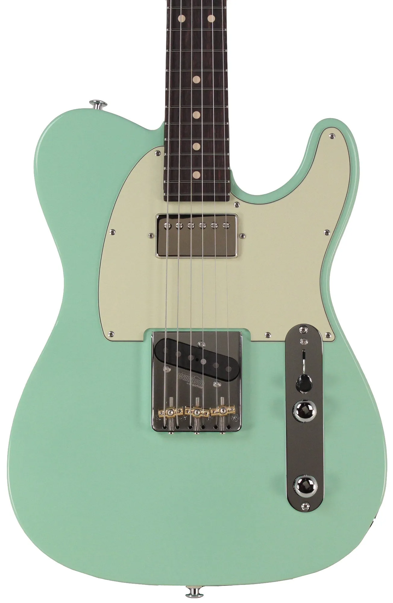 Suhr Select Classic T HS Roasted Body and Neck, Flamed, Rosewood, Surf Green