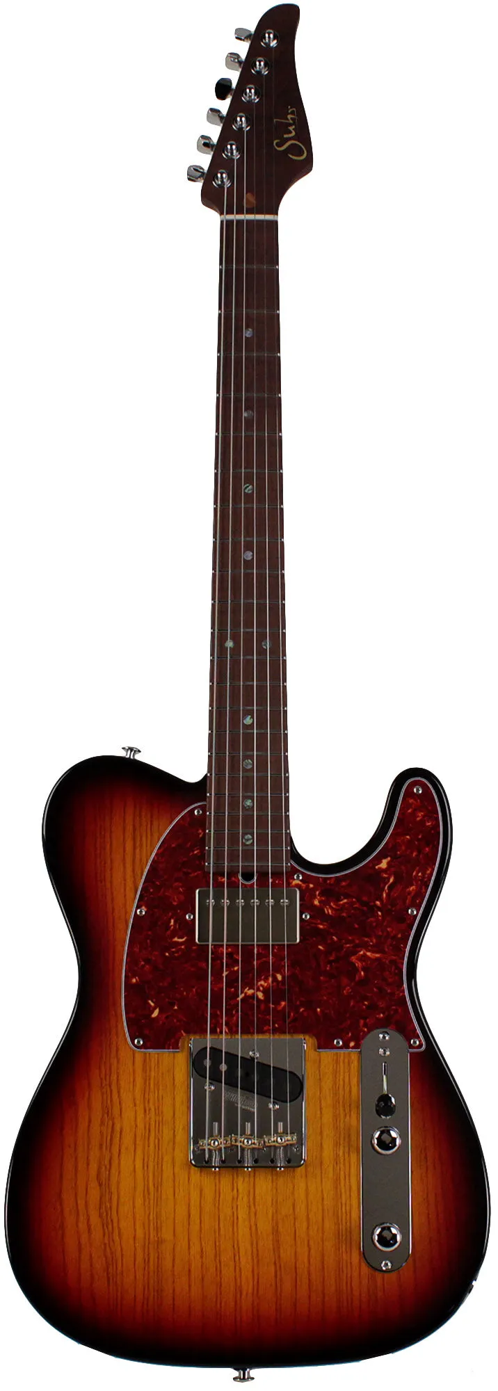 Suhr Select Classic T HS Roasted, Flamed, Swamp Ash, 3-Tone Burst, Hardshell