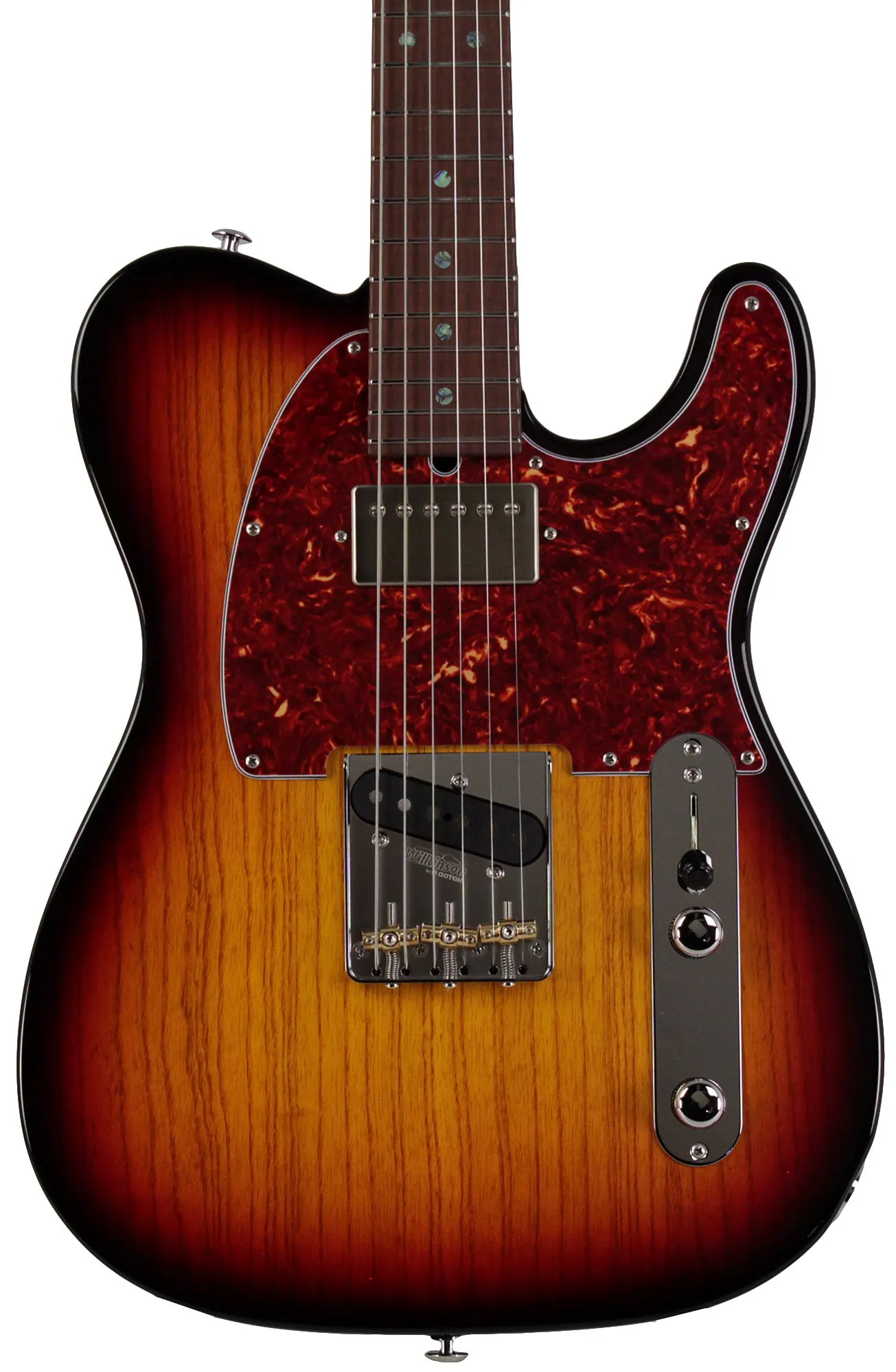 Suhr Select Classic T HS Roasted, Flamed, Swamp Ash, 3-Tone Burst, Hardshell