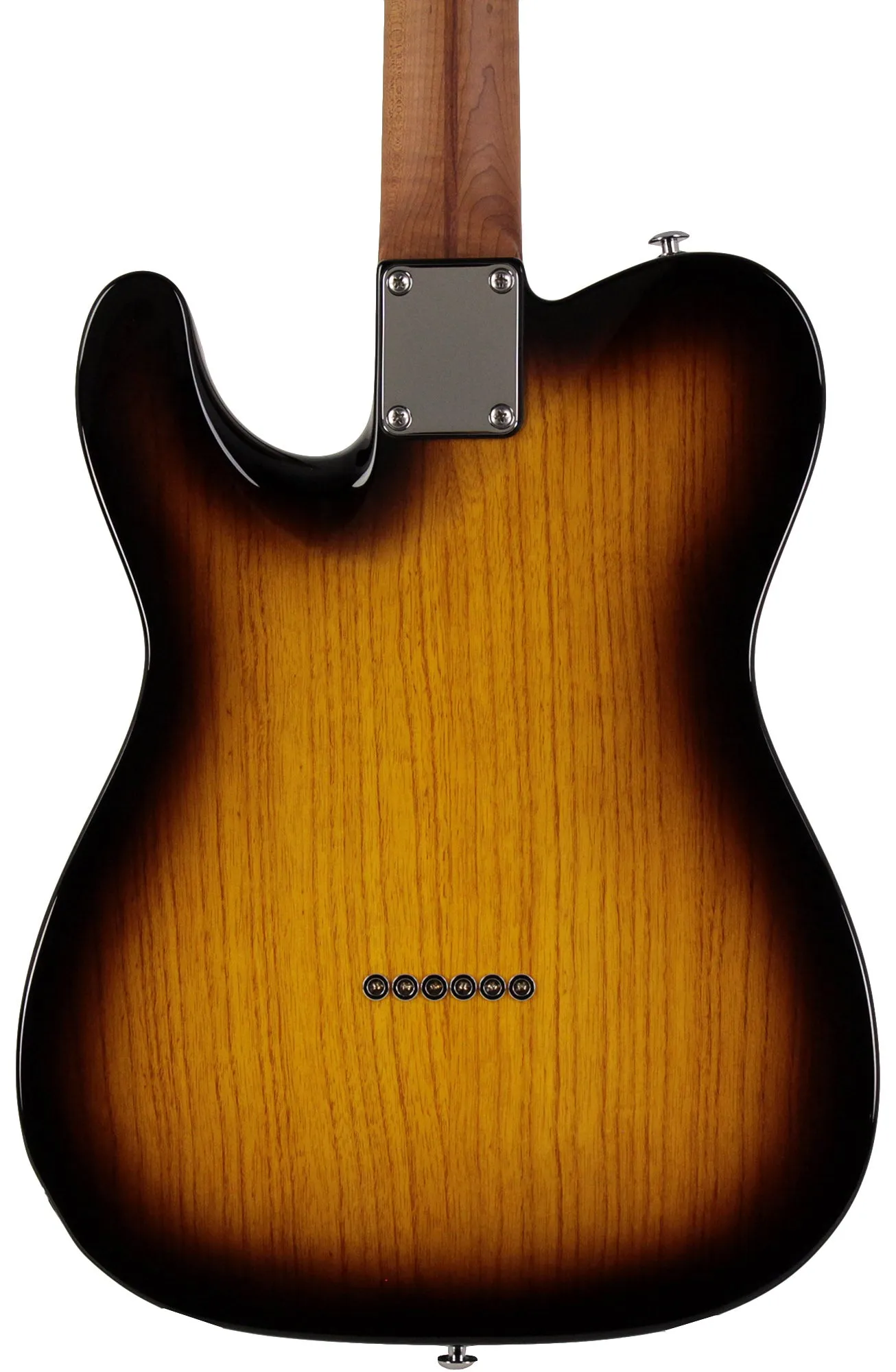 Suhr Select Classic T Roasted, Flamed, Swamp Ash, 2-Tone Tobacco Burst, Hardshell