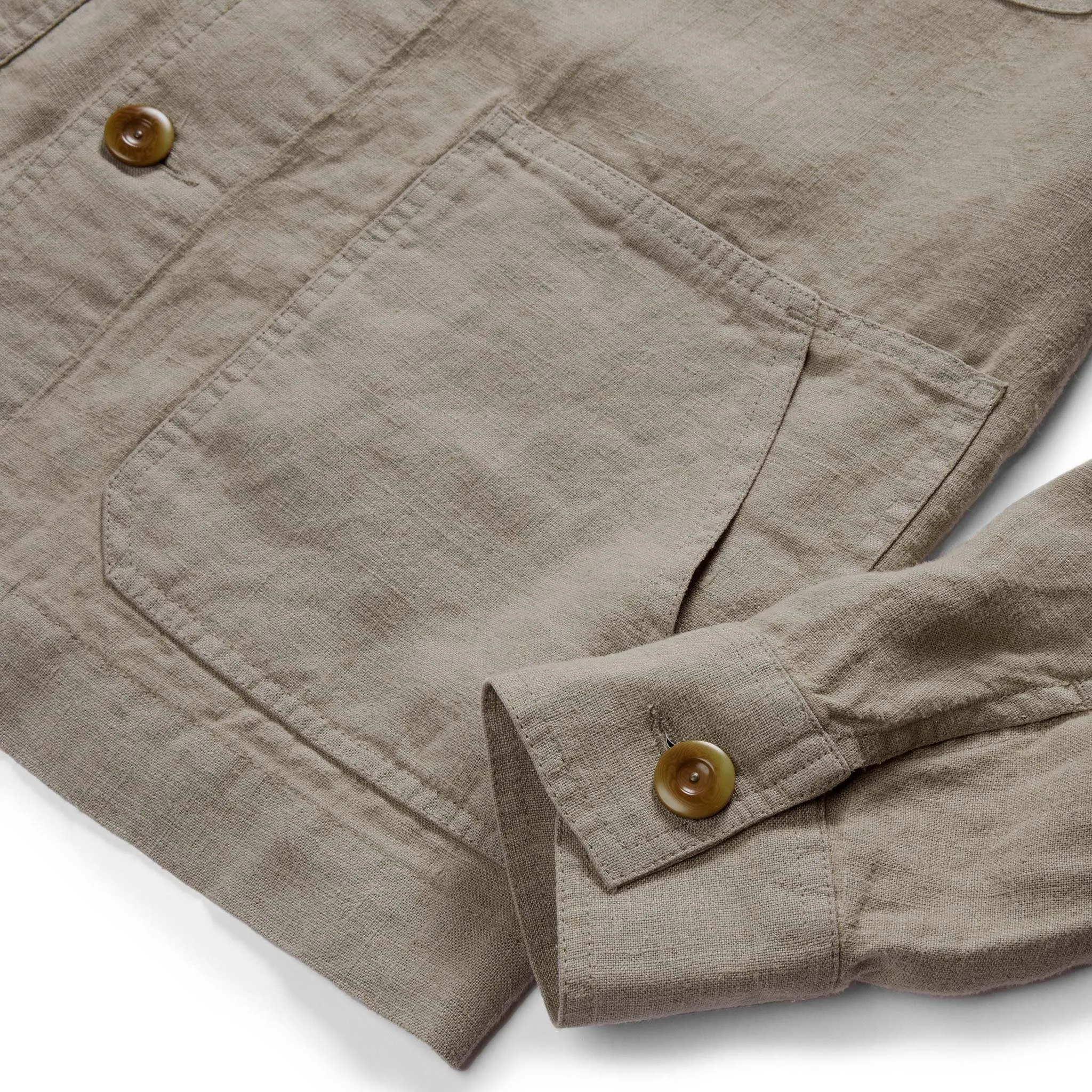 The Ojai Jacket in Arid Eucalyptus Hemp