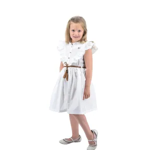 Timeless White Cotton Dress for Children