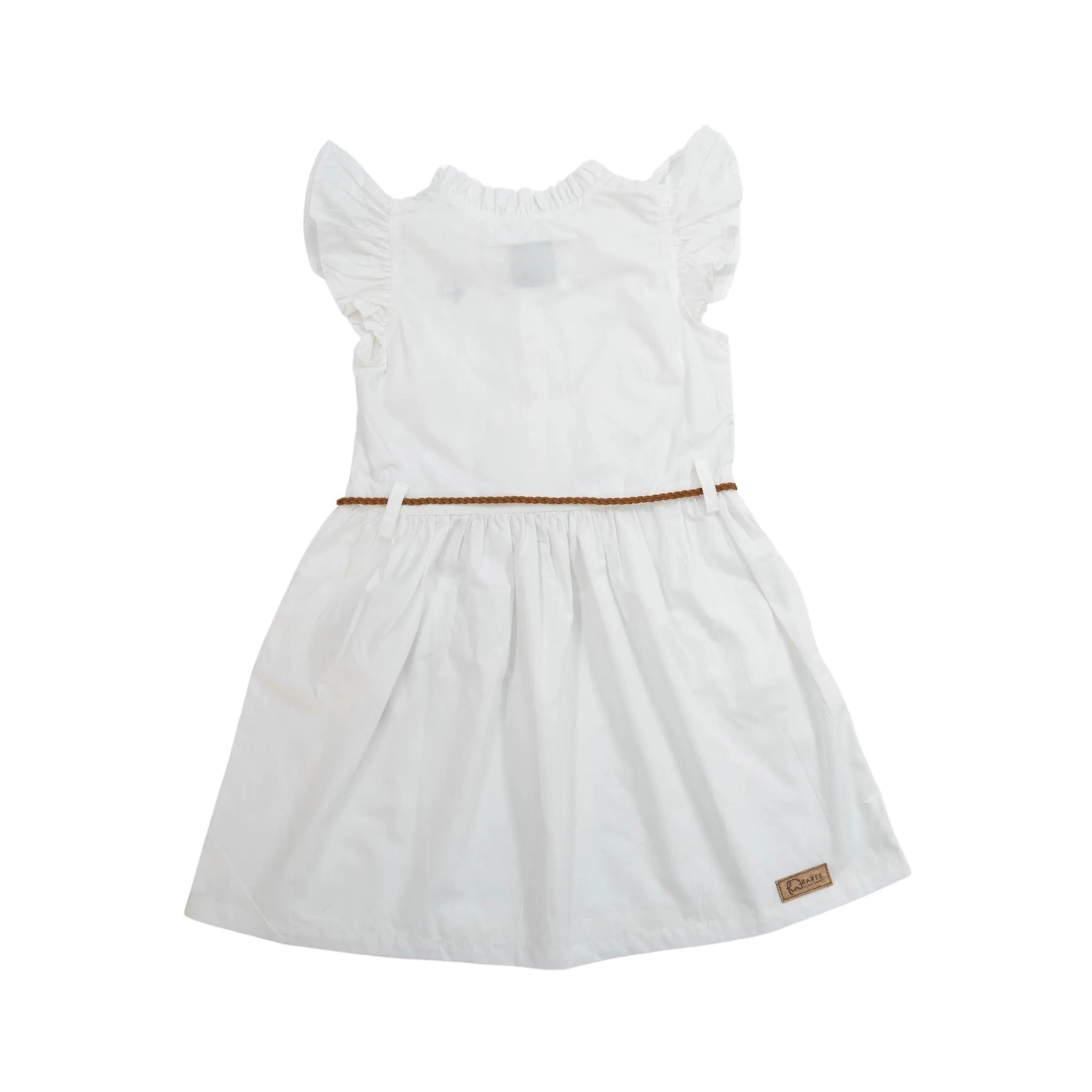 Timeless White Cotton Dress for Children