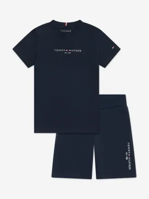 Tommy Hilfiger Boys Essential Shorts Set in Navy