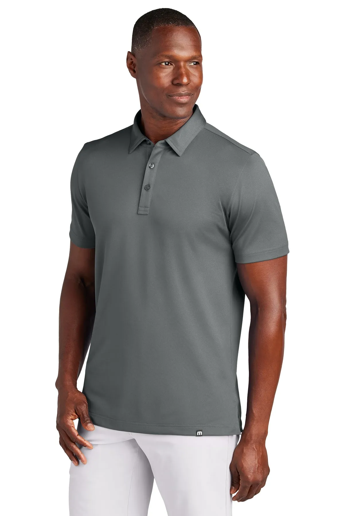 TravisMathew Cabana Solid Customized Polos, Stormy Grey