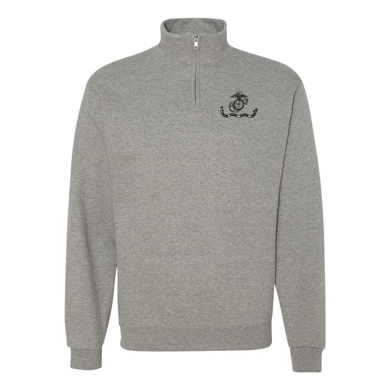 USMC Flag Subdued Quarter Zip Sweatshirt